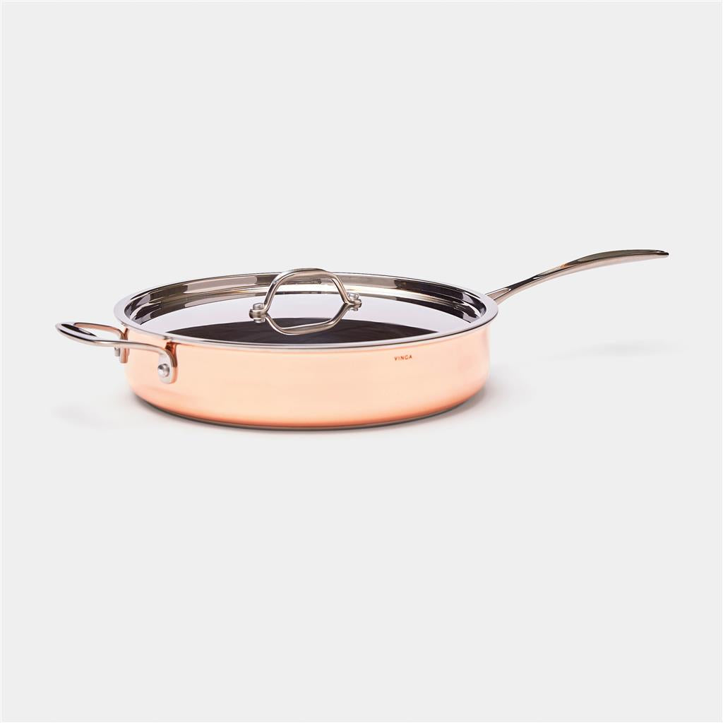 VINGA Baron copper sauté pan - illuminated