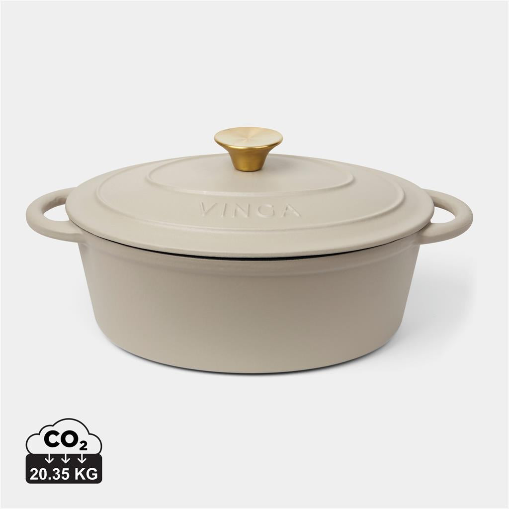 VINGA Monte Enameled Cast Iron Pot - 3.5L - illuminated