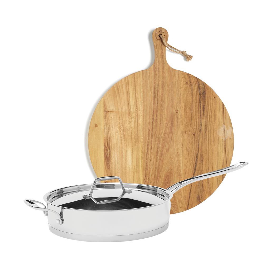 VINGA Buscot Round Serving Board - illuminated