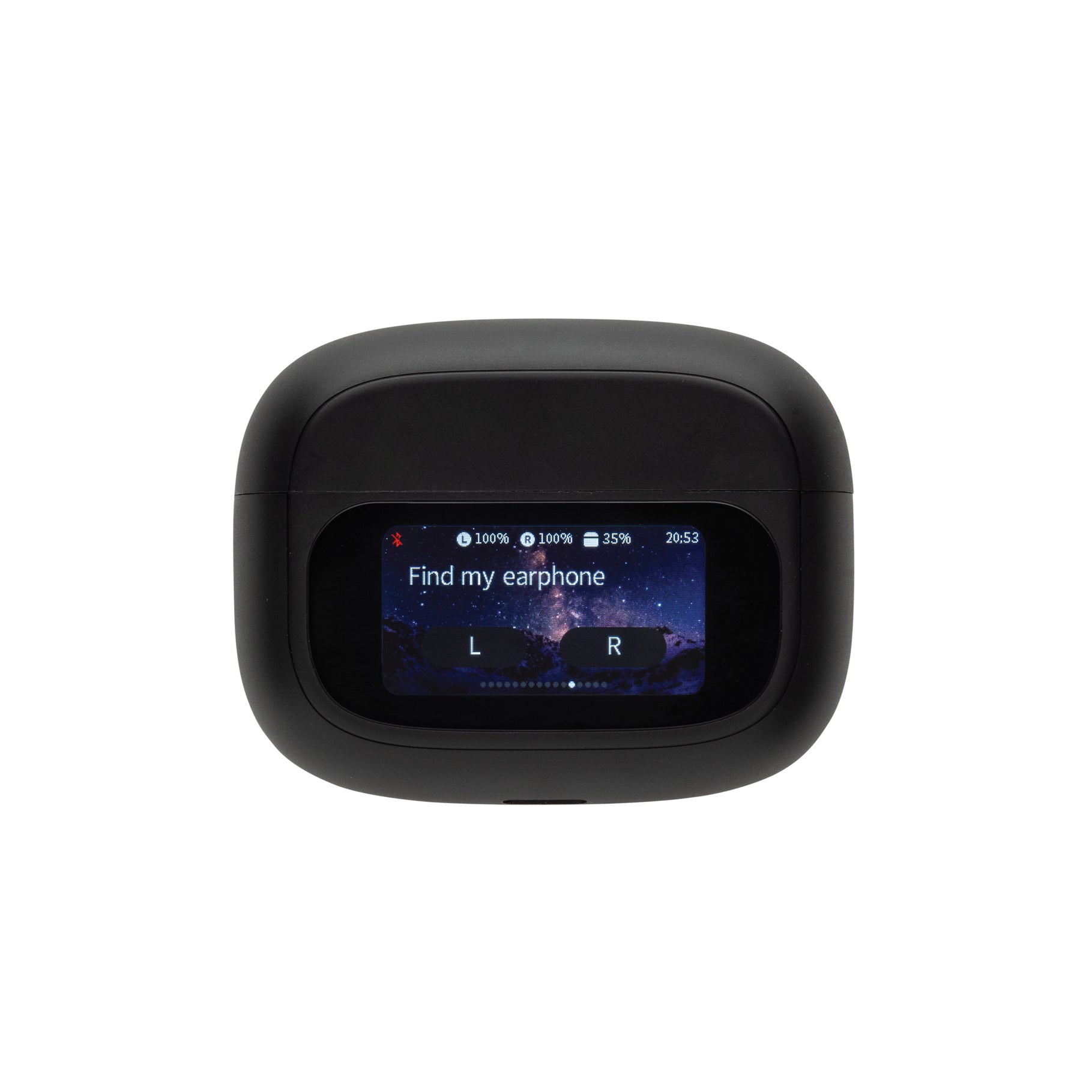 Branded Logo Recycled Plastic Earbuds with Touch Screen - Airtune - illuminated