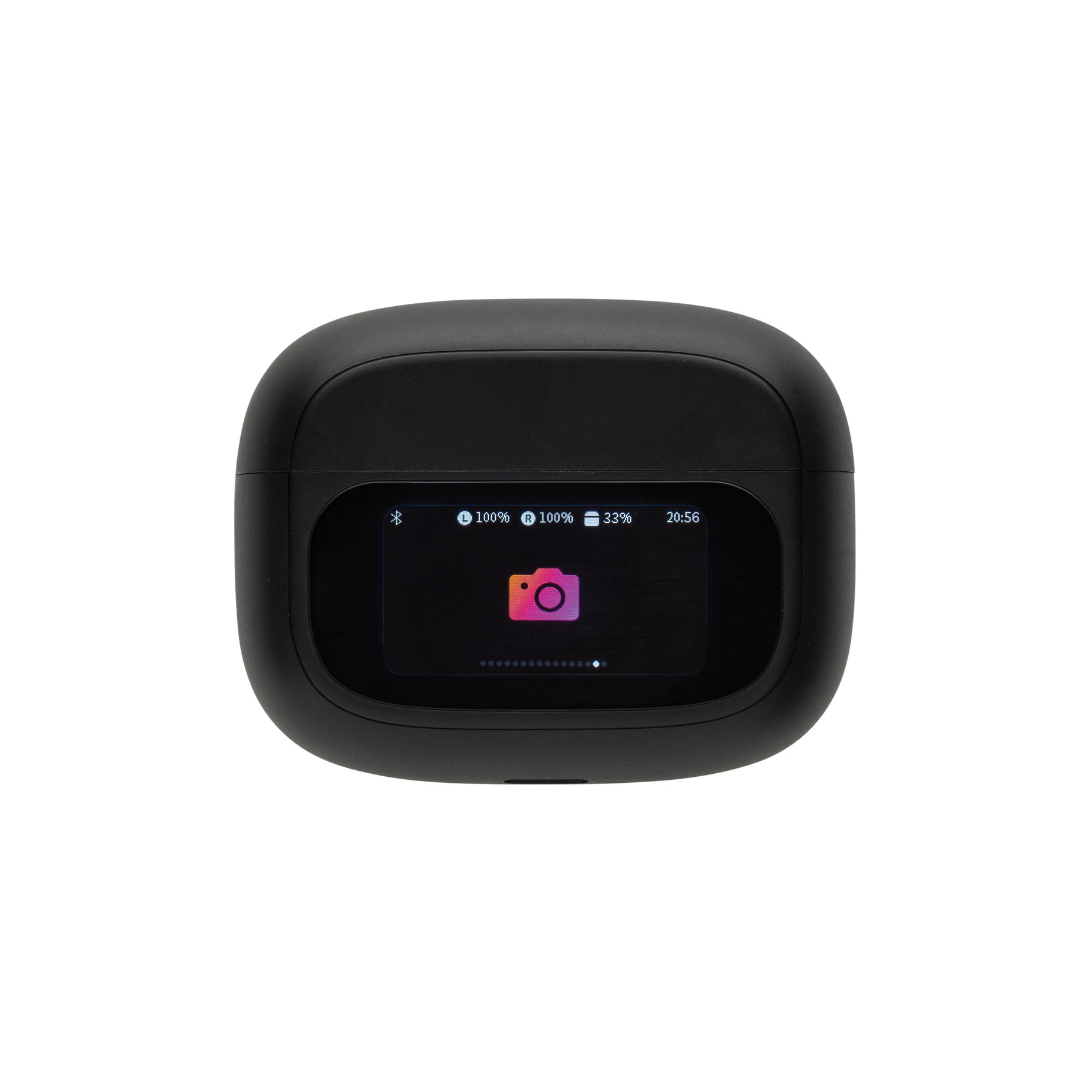 Branded Logo Recycled Plastic Earbuds with Touch Screen - Airtune - illuminated