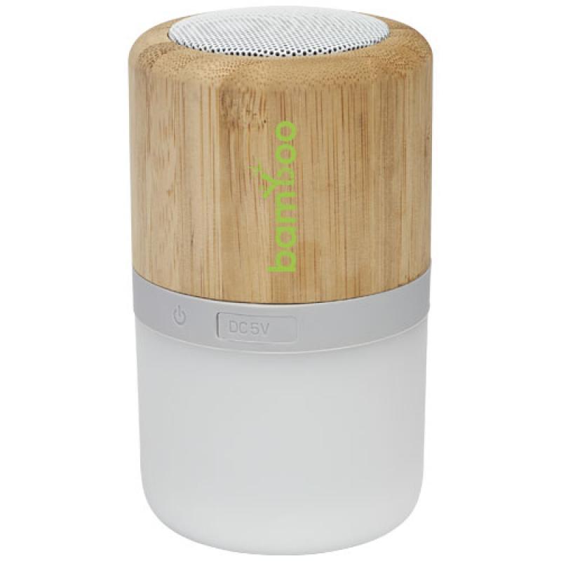 Aurea bamboo Bluetooth speaker with light - illuminated