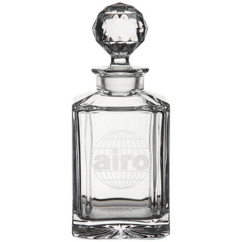 Crystal Square Spirit Decanter - illuminated