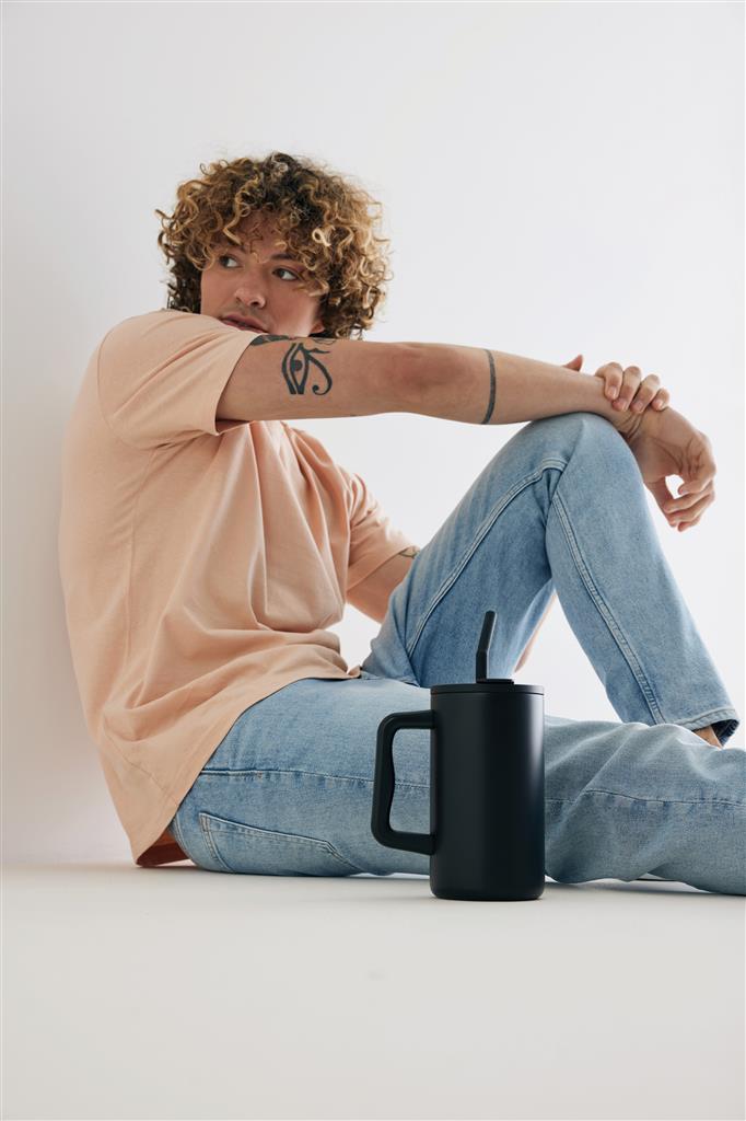 Cube RCS Certified Recycled Steel Mug 800ml - illuminated