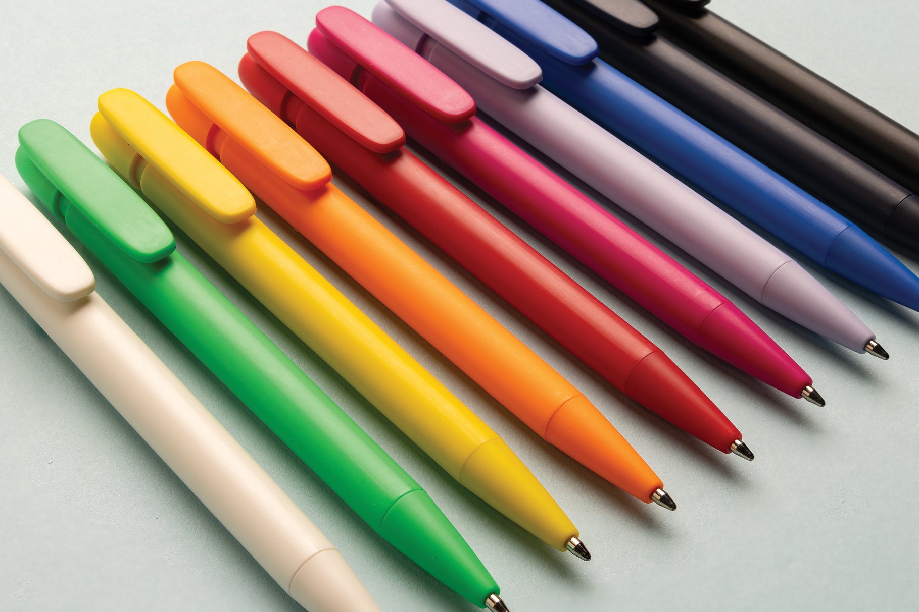 Recycled Logo Branded Pen - Devin Solid RABS GRS Certified