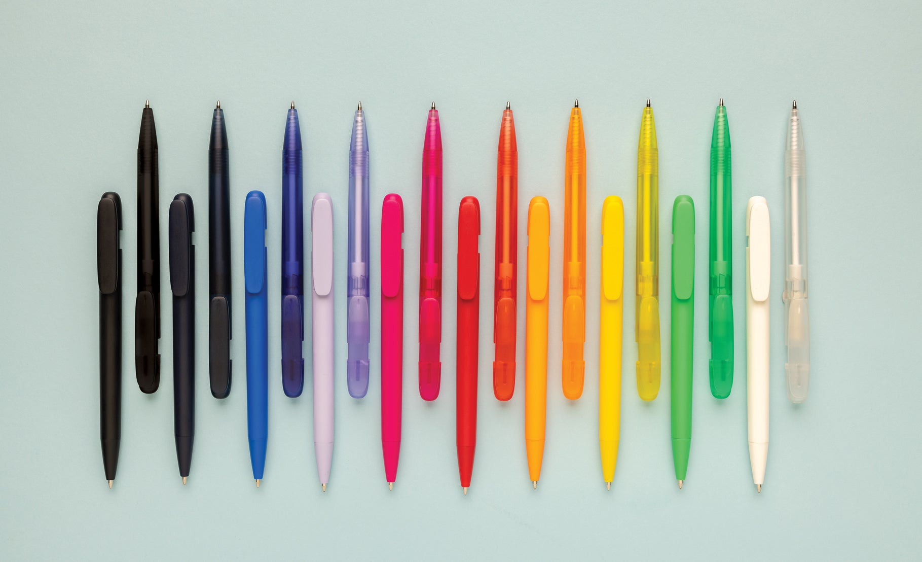 Recycled Logo Branded Pen - Devin Solid RABS GRS Certified