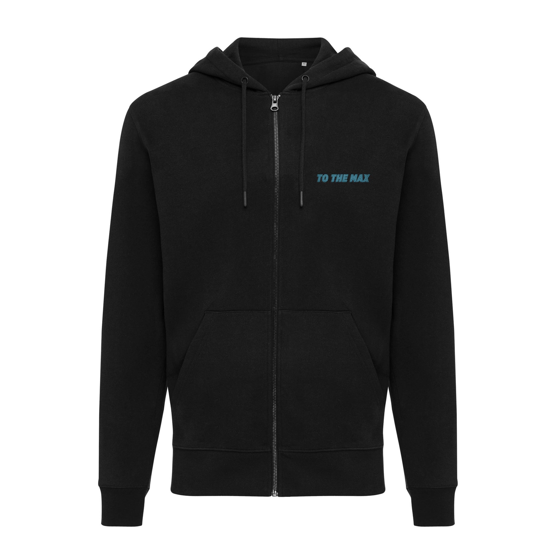 Corporate Branded Logo Recycled Cotton Zip Through Hoodie - Iqoniq Abisko - illuminated