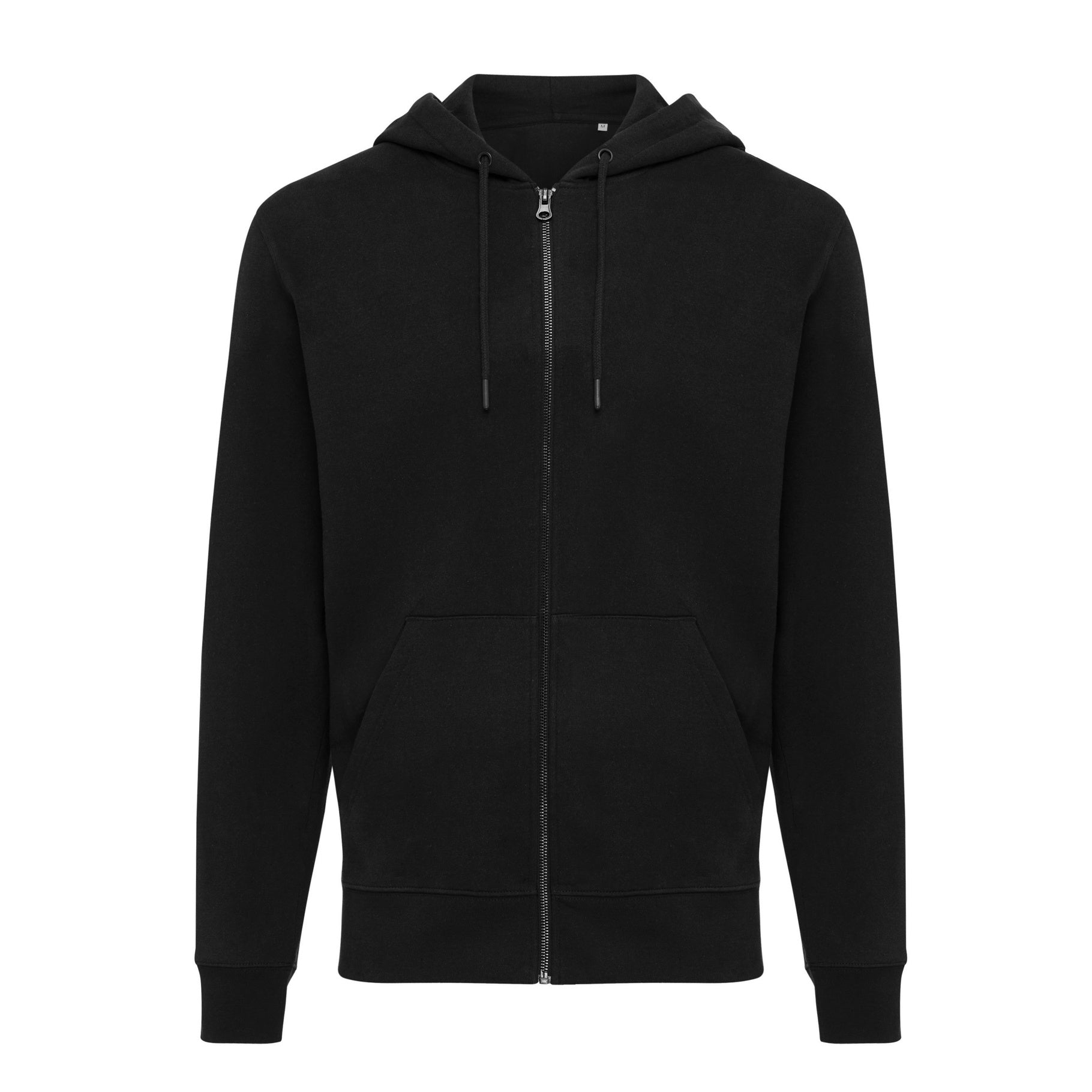 Corporate Branded Logo Recycled Cotton Zip Through Hoodie - Iqoniq Abisko - illuminated
