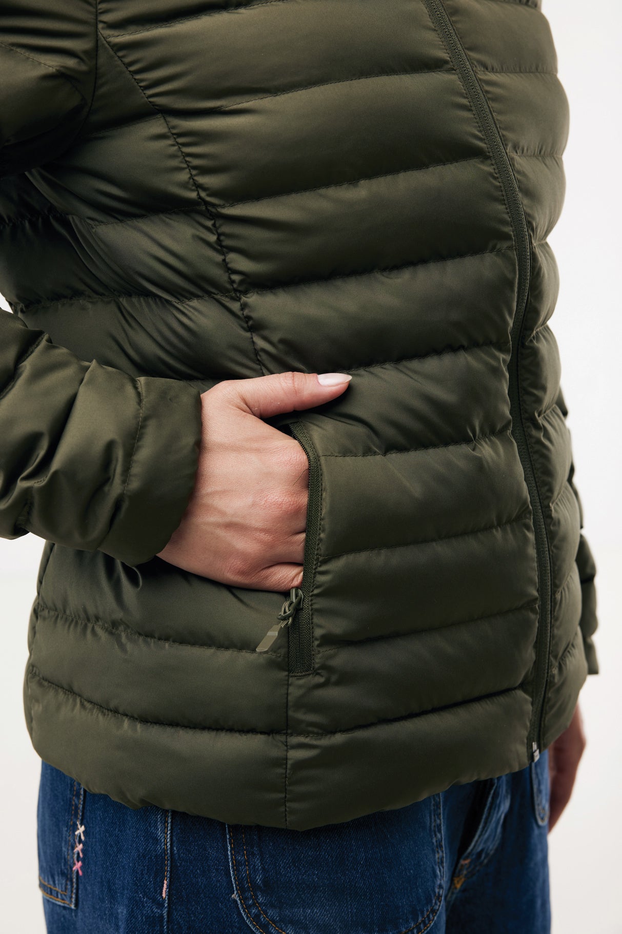 Logo Branded Recycled Polyester Womens Padded Jacket - Iqoniq Maiko