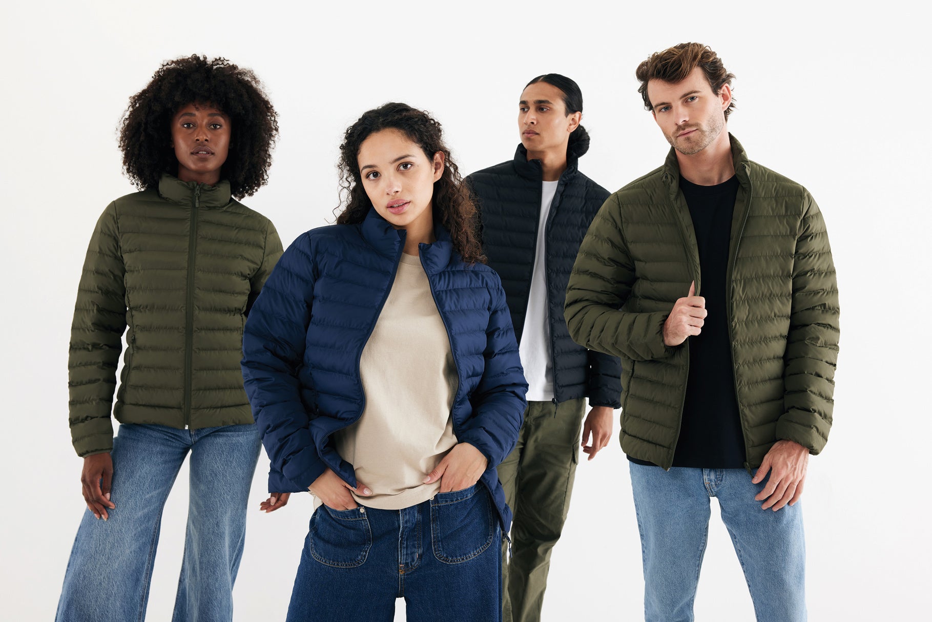 Logo Branded Recycled Polyester Womens Padded Jacket - Iqoniq Maiko