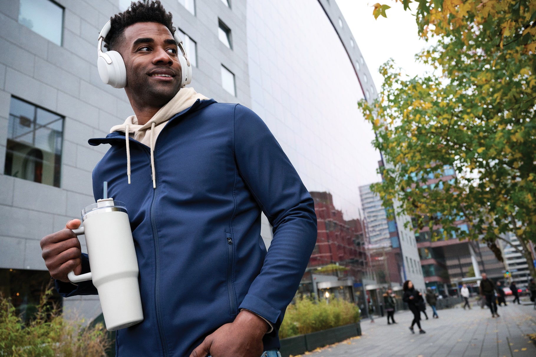 Logo Branded Recycled Steel Tumbler - Peakflow 1200ml