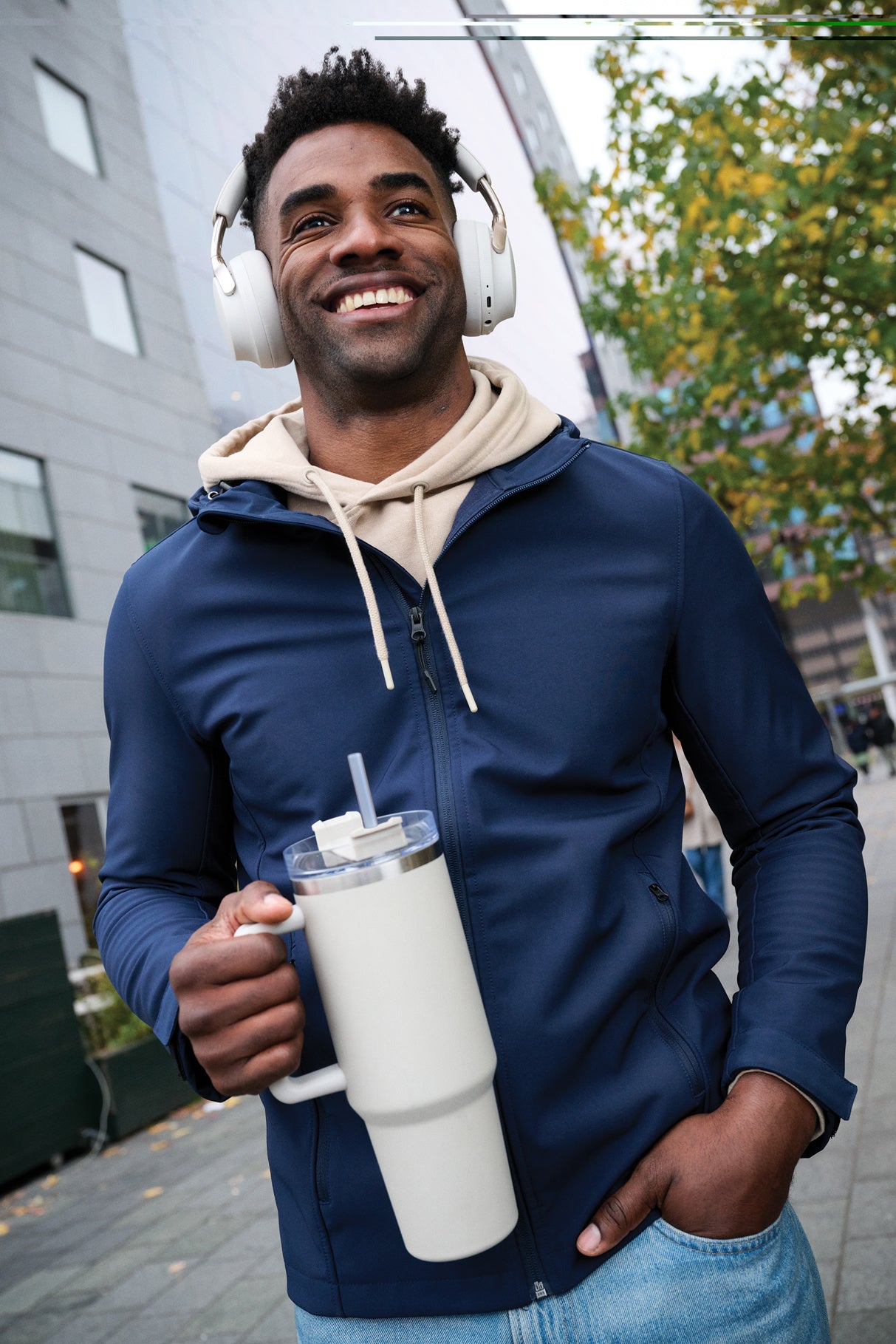 Logo Branded Recycled Steel Tumbler - Peakflow 1200ml