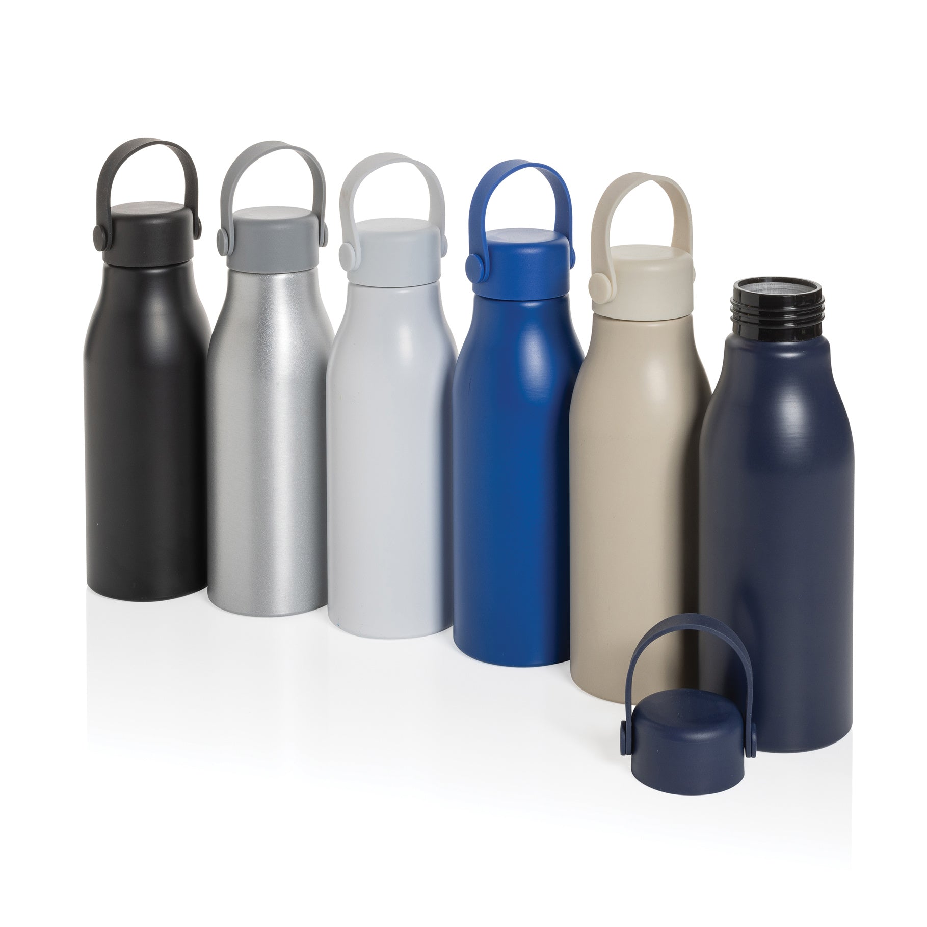 Branded Recycled Aluminium Bottle - Pluto 680ml - illuminated
