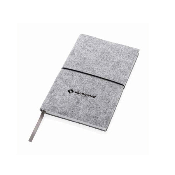 Recycled Felt A5 Softcover Notebook - illuminated