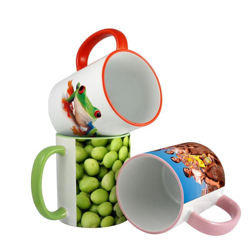 Rim and Handle Photo Mug - illuminated
