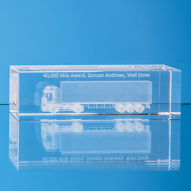 Optical Crystal Rectangle - illuminated