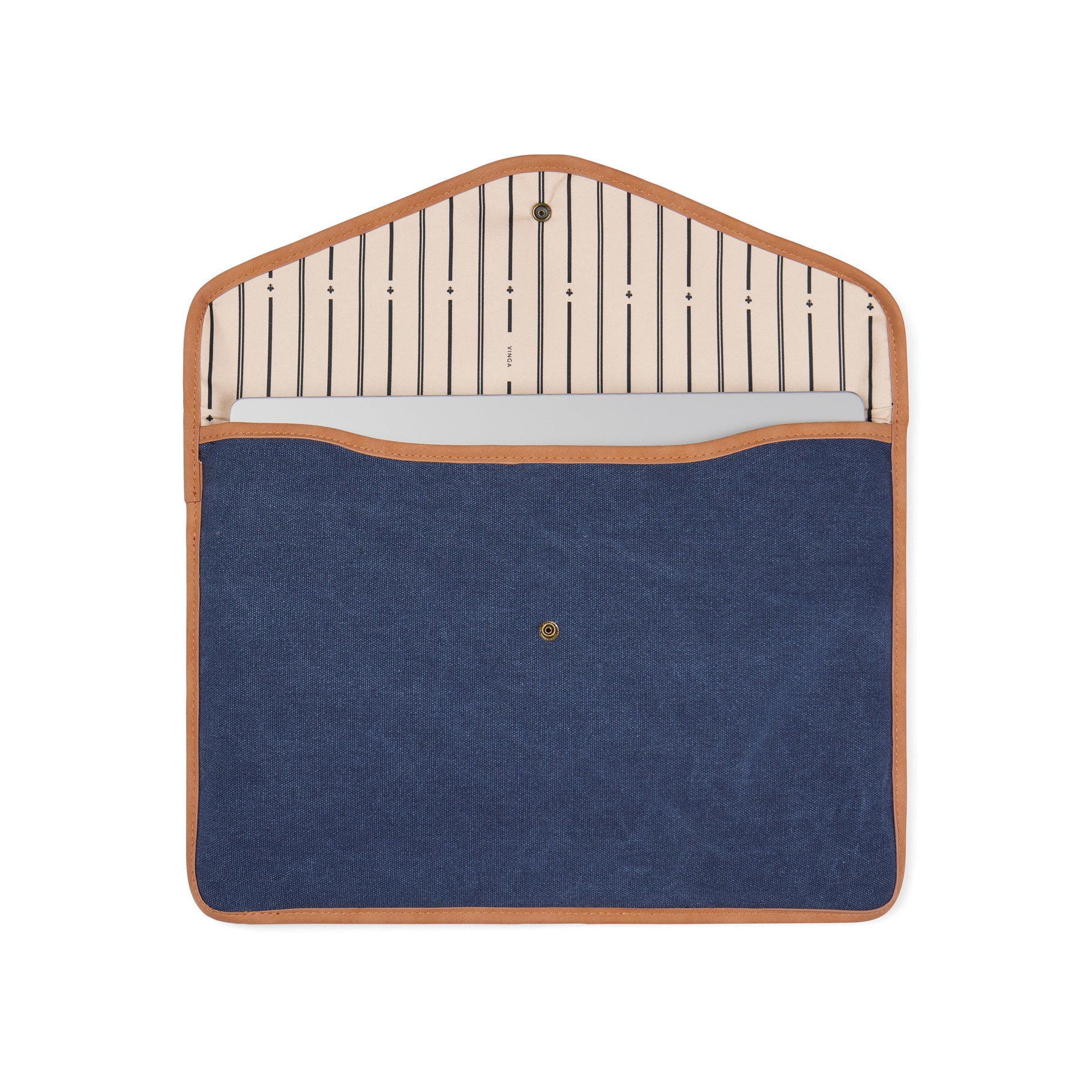 Budget Logo Brandable Recycled Canvas 16 Inch Laptop Sleeve - VINGA Bosler - illuminated