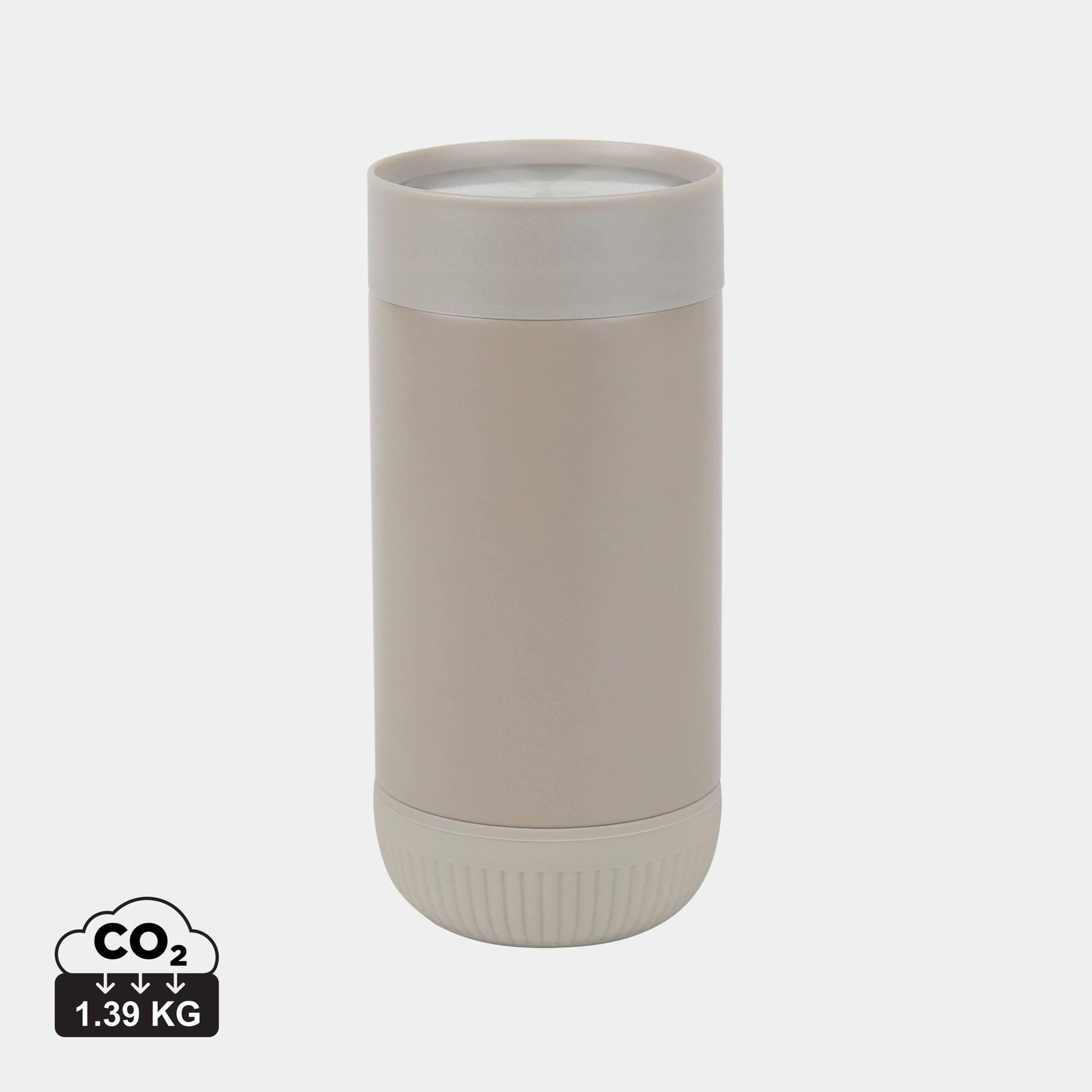 Recycled Travel Push Mug - Vinga Erie 350ml - illuminated