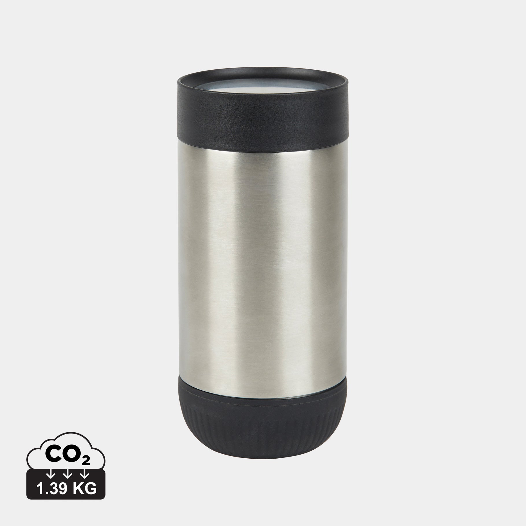 Recycled Travel Push Mug - Vinga Erie 350ml - illuminated