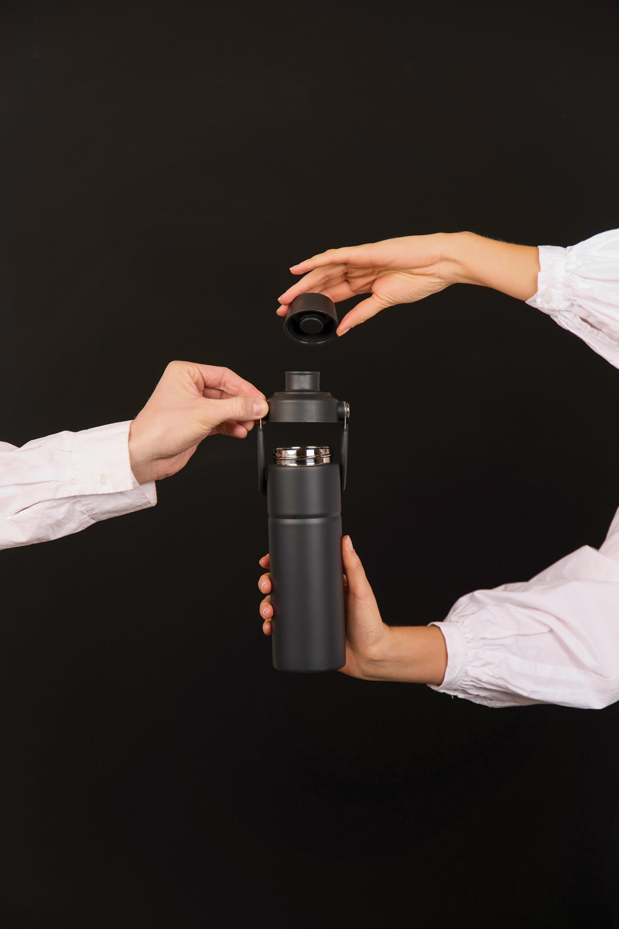 Recycled Stainless Steel Bottle - VINGA Baltimore Trek 600ml