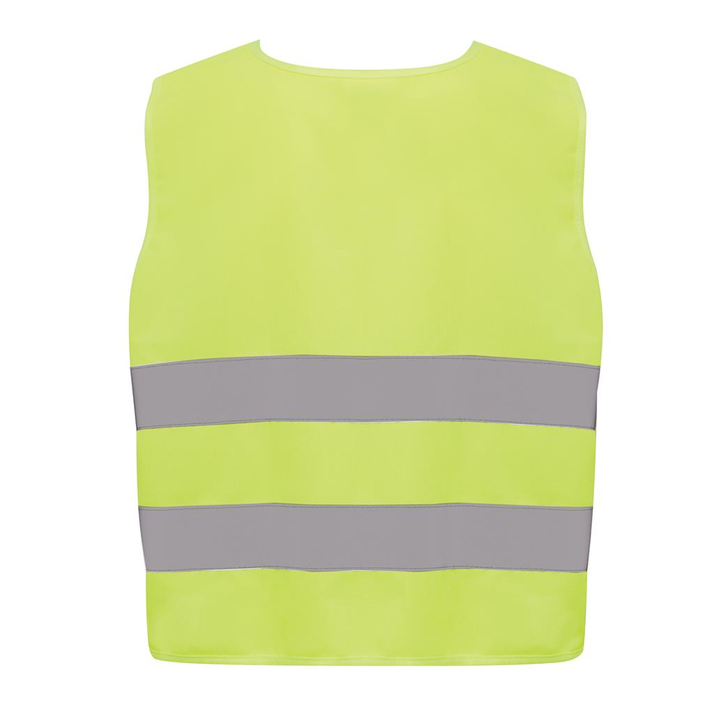 GRS recycled PET high-visibility safety vest 7-12 years - illuminated