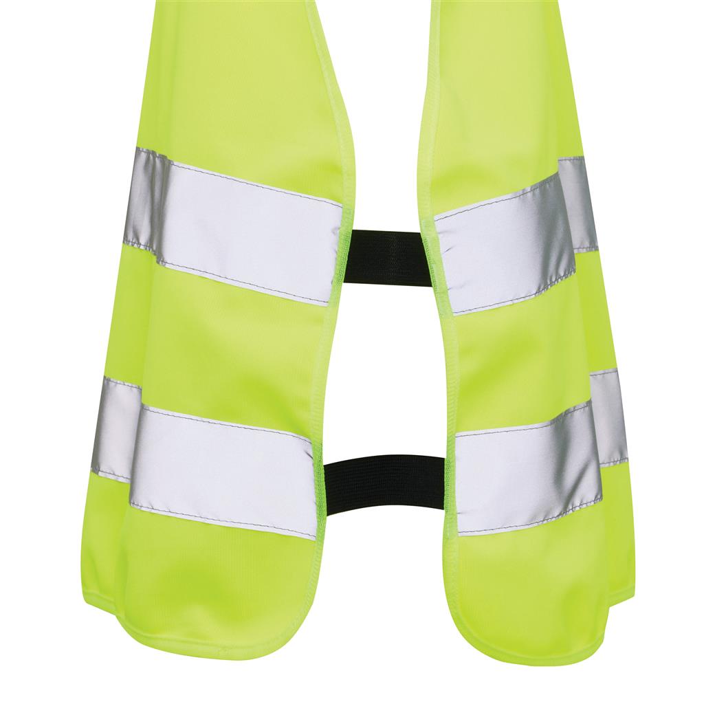 GRS recycled PET high-visibility safety vest 7-12 years - illuminated