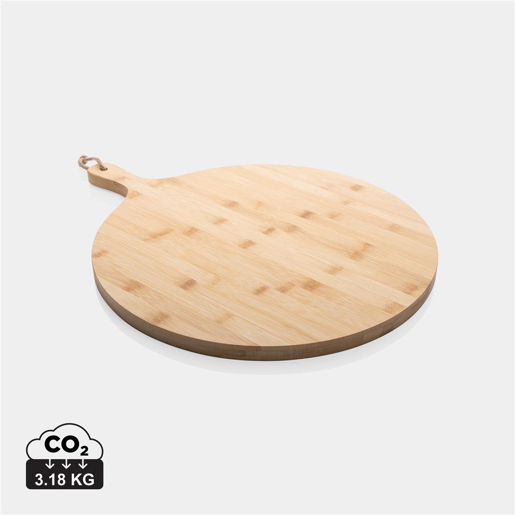 Ukiyo bamboo round serving board - illuminated
