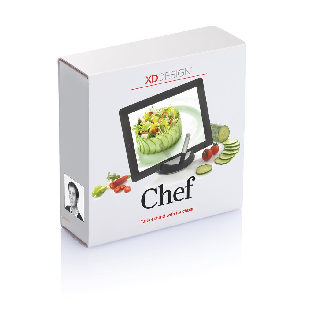 Chef tablet stand with touchpen - illuminated