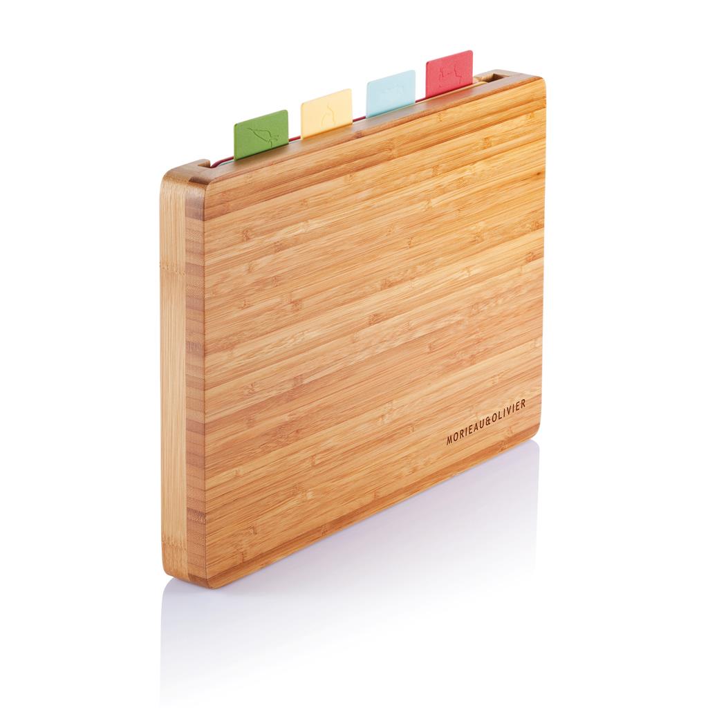 Cutting board with 4pcs hygienic boards - illuminated