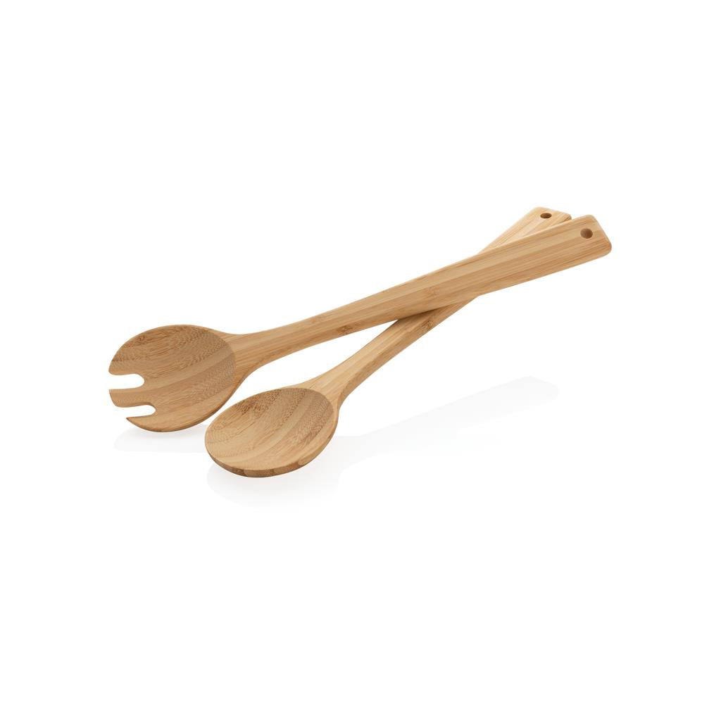 Ukiyo bamboo salad cutlery 2 pcs set - illuminated