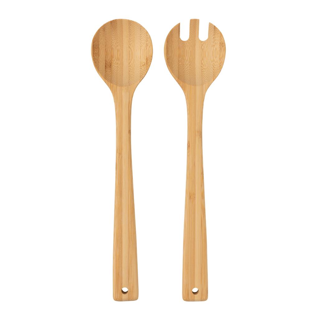 Ukiyo bamboo salad cutlery 2 pcs set - illuminated