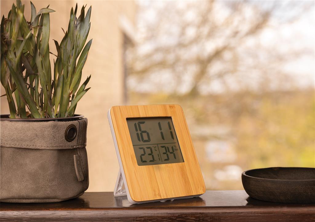 Bamboo weather station - illuminated