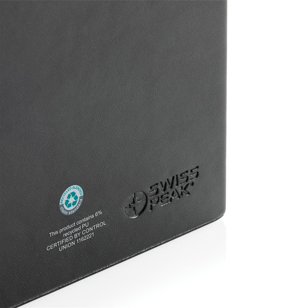 Swiss Peak RCS recycled PU Desk organiser - illuminated