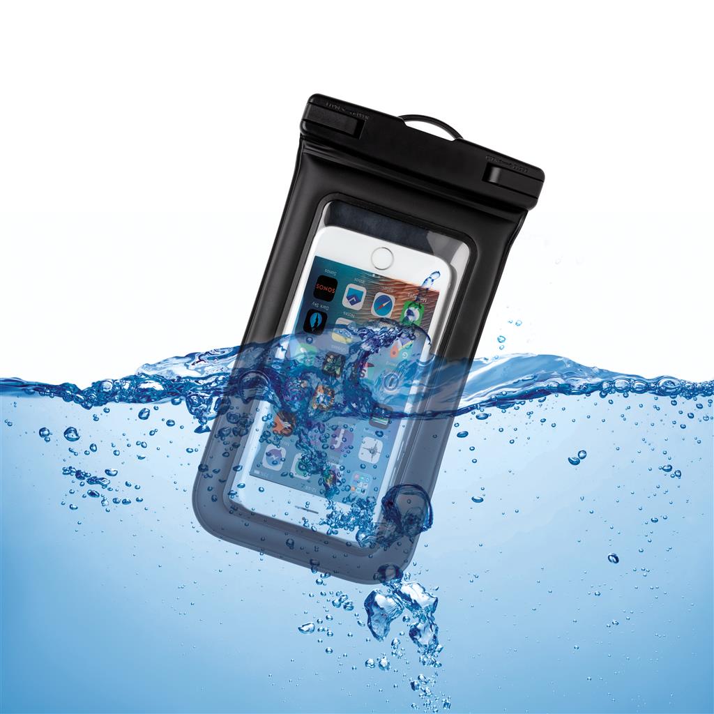IPX8 Waterproof Floating Phone Pouch - illuminated
