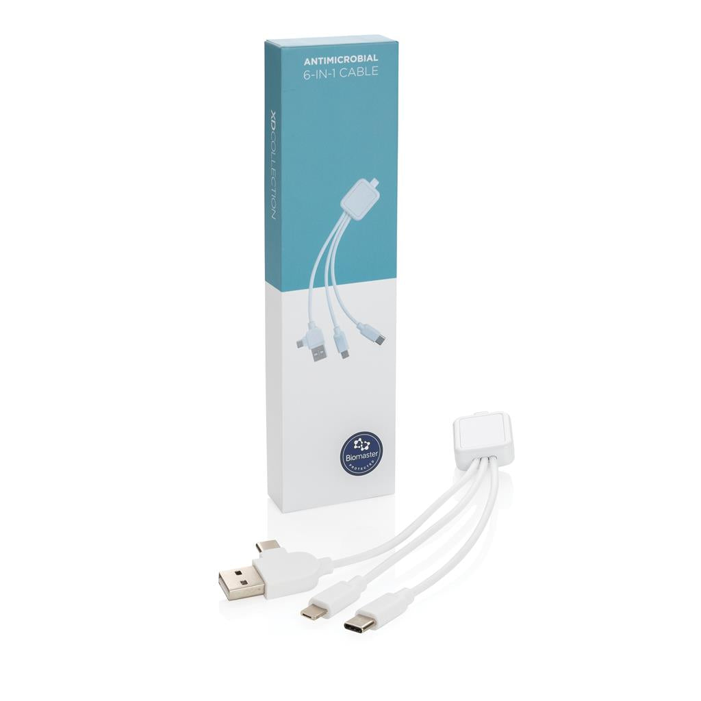 6-in-1 antimicrobial cable - illuminated