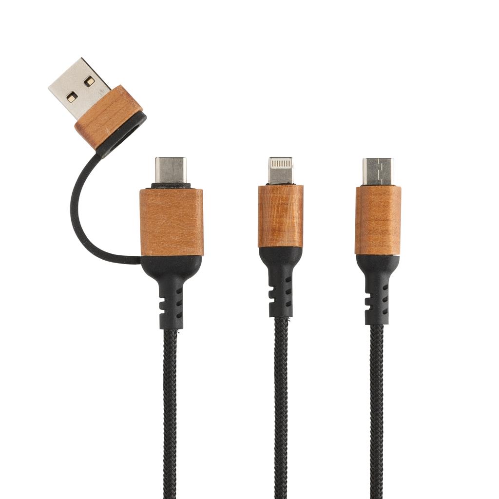 Ohio RCS certified recycled plastic 6-in-1 cable - illuminated