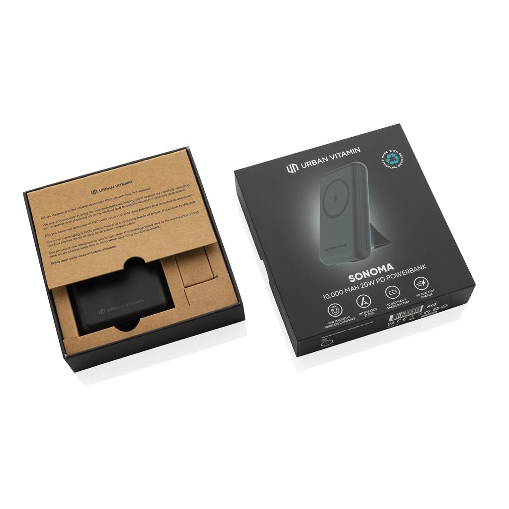 Urban Vitamin Sonoma RCS rplastic 10.000mah powerbank - illuminated