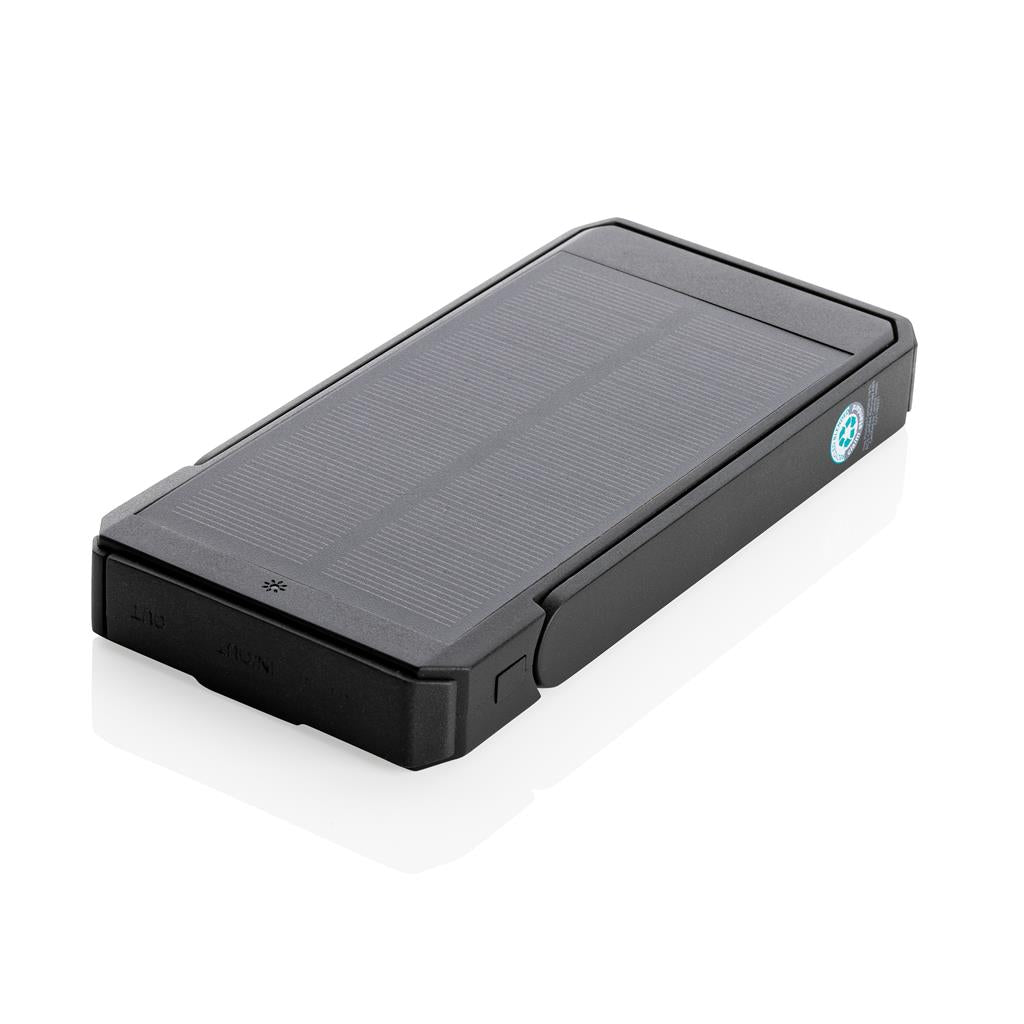 Skywave RCS recycled plastic solar powerbank 10000 mAh - illuminated