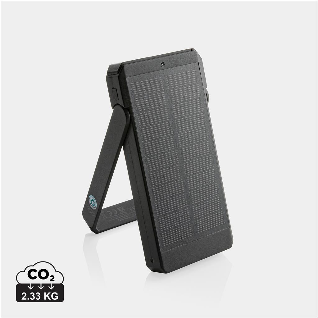 Skywave RCS recycled plastic solar powerbank 10000 mAh - illuminated