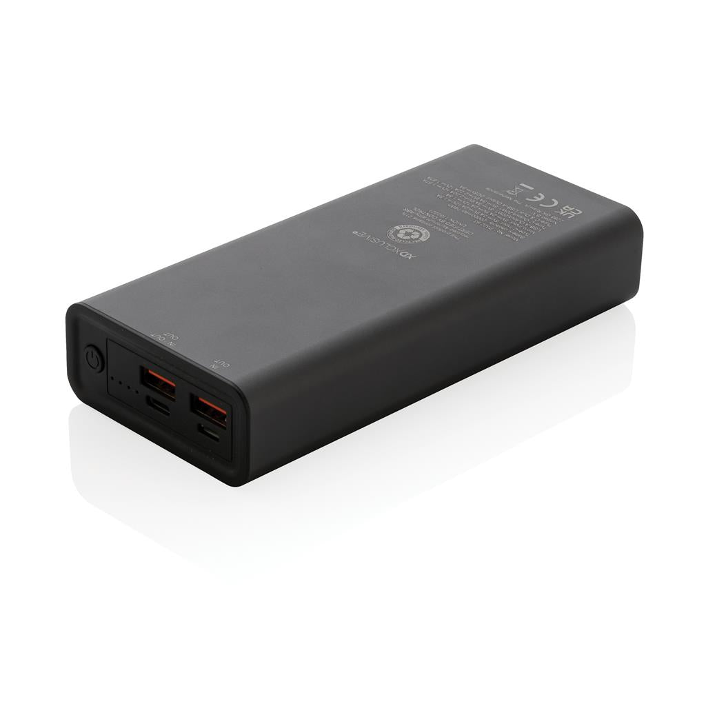 Terra RCS recycled 20W aluminium powerbank 20.000 mAh - illuminated