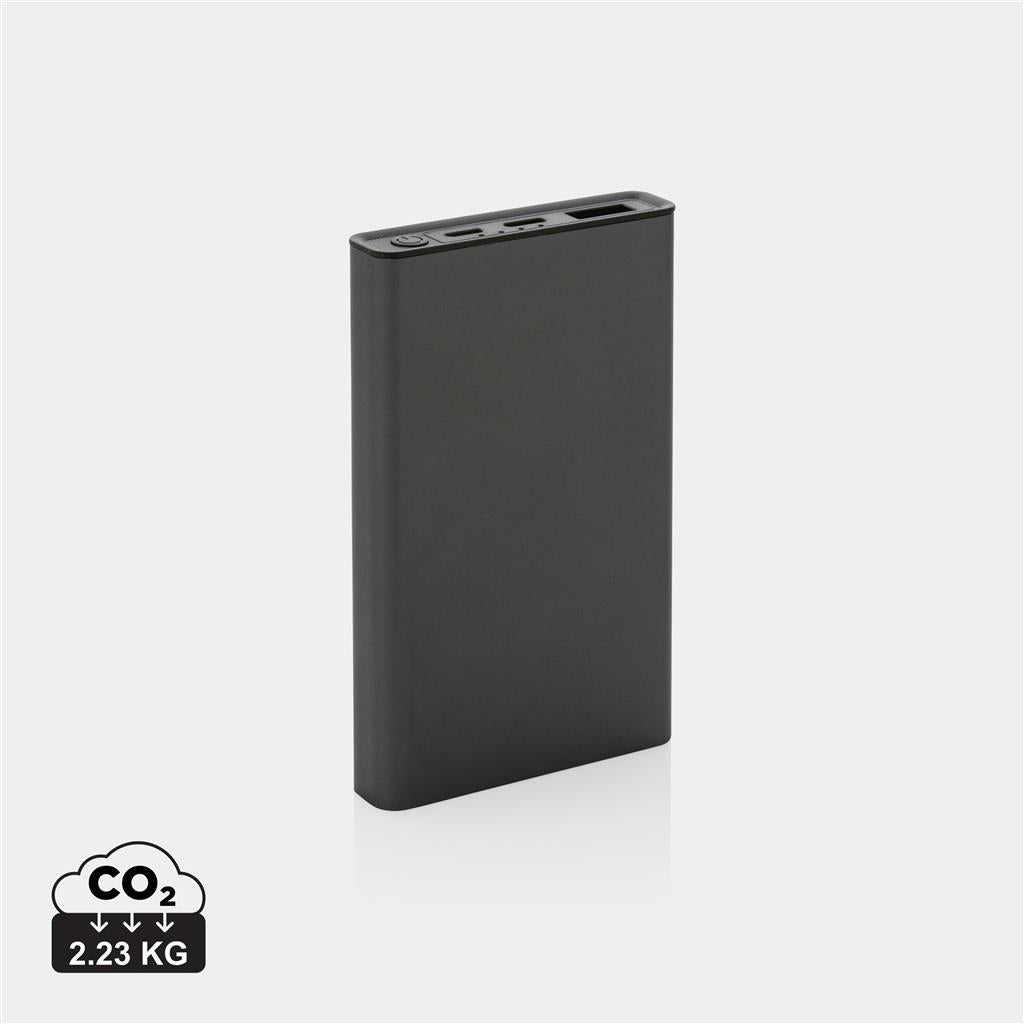 Terra RCS recycled aluminium powerbank 5.000 mAh - illuminated