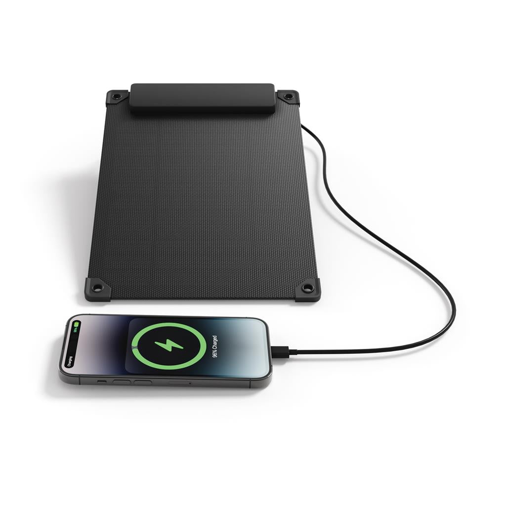 Solarpulse rplastic portable solar panel 5W - illuminated