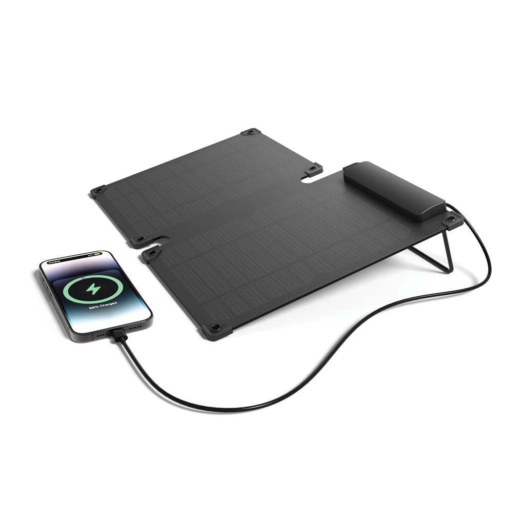 Solarpulse rplastic portable Solar panel 10W - illuminated