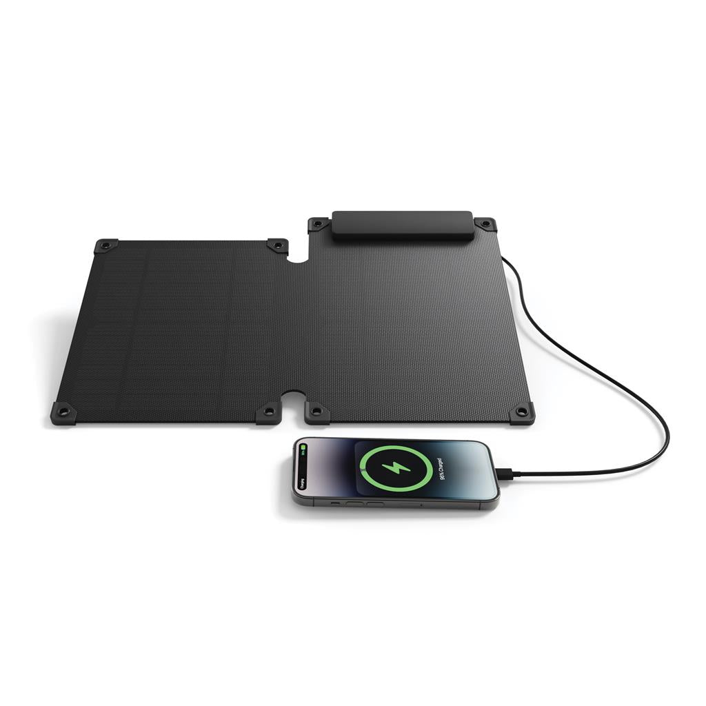 Solarpulse rplastic portable Solar panel 10W - illuminated