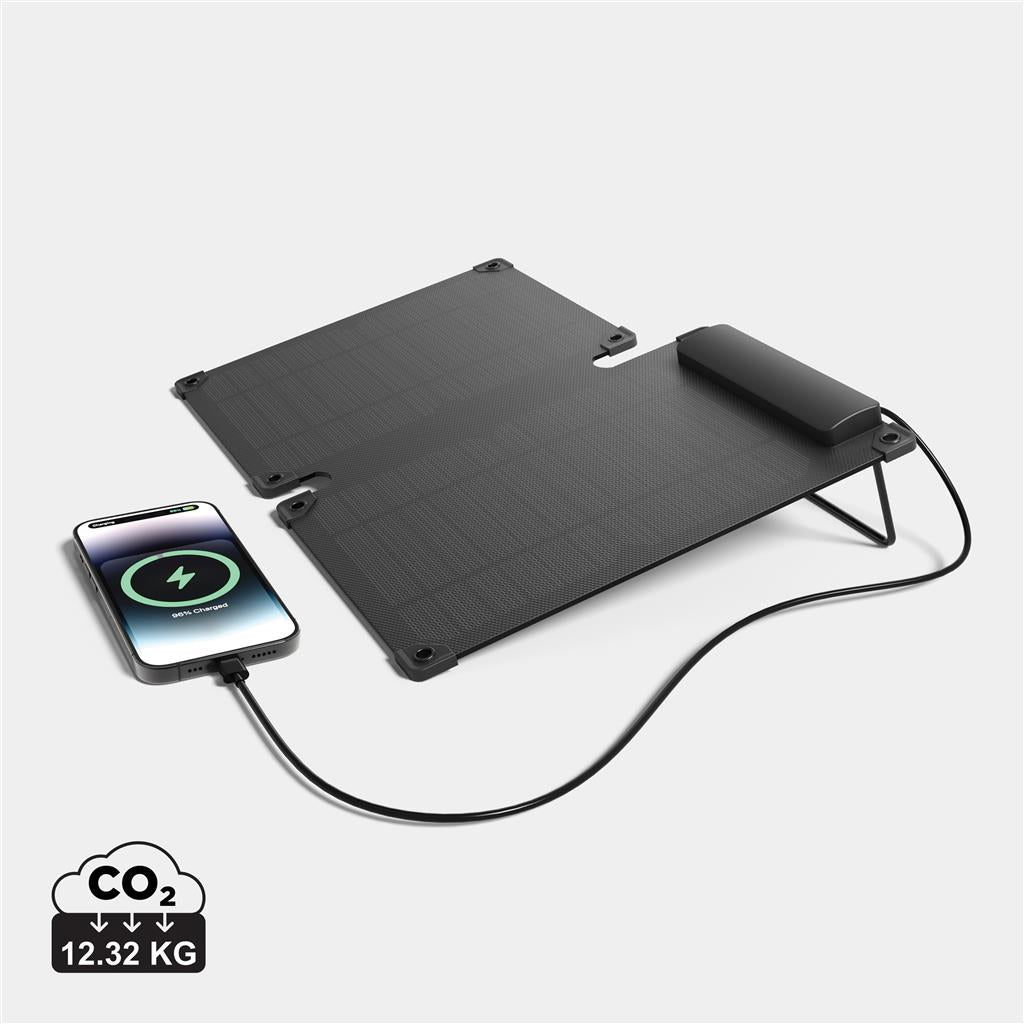 Solarpulse rplastic portable Solar panel 10W - illuminated