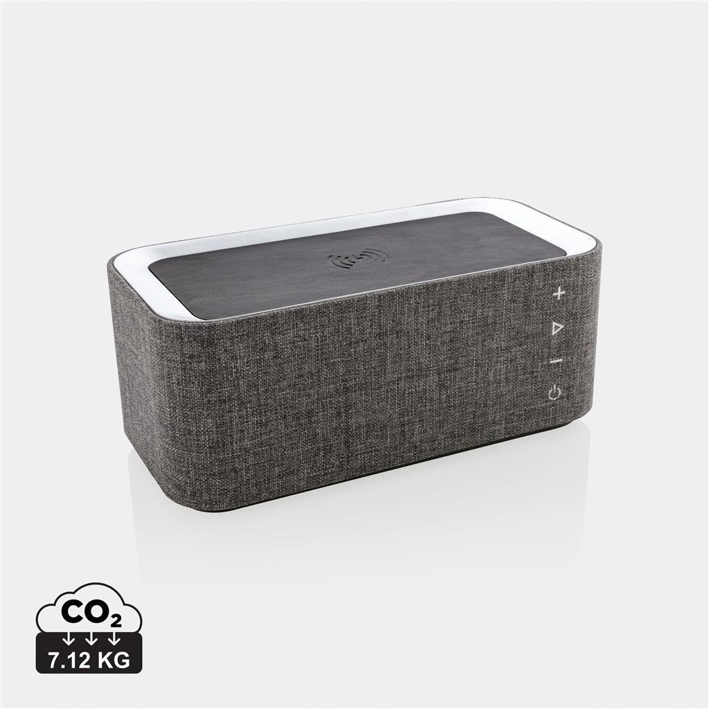 Vogue wireless charging speaker - illuminated