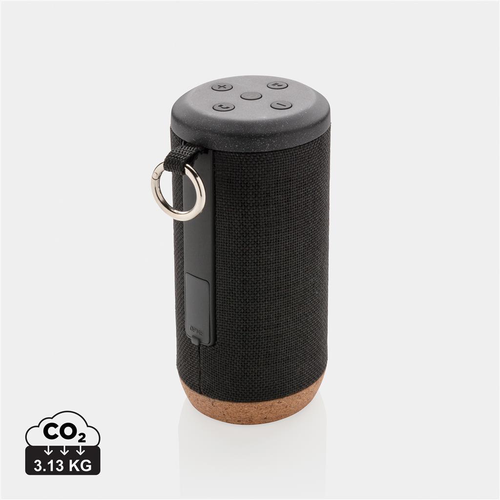 Baia 10W wireless speaker, cork - illuminated