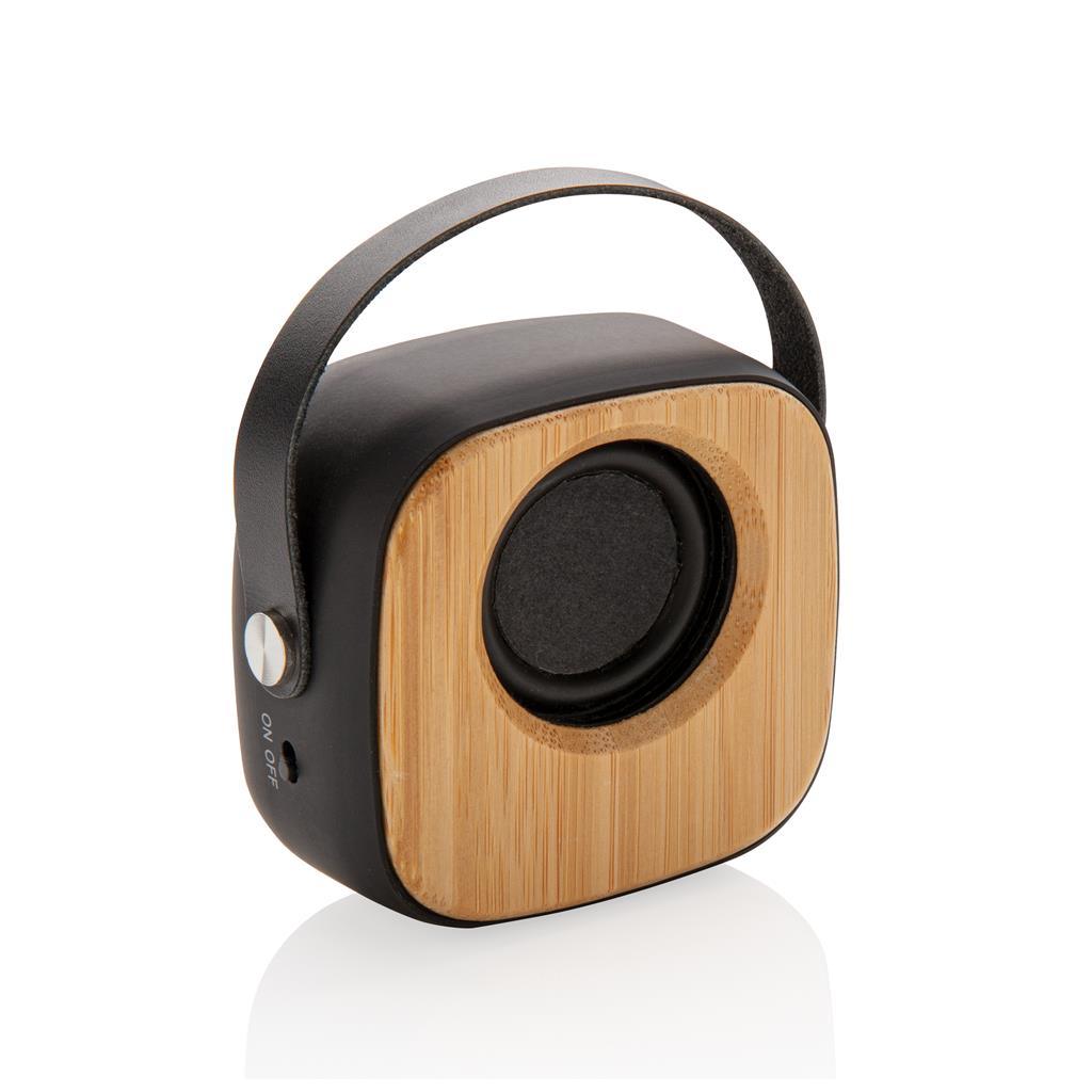 Bamboo 3W Wireless Fashion Speaker - illuminated