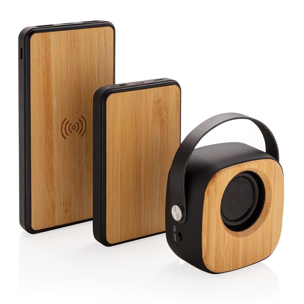 Bamboo 3W Wireless Fashion Speaker - illuminated