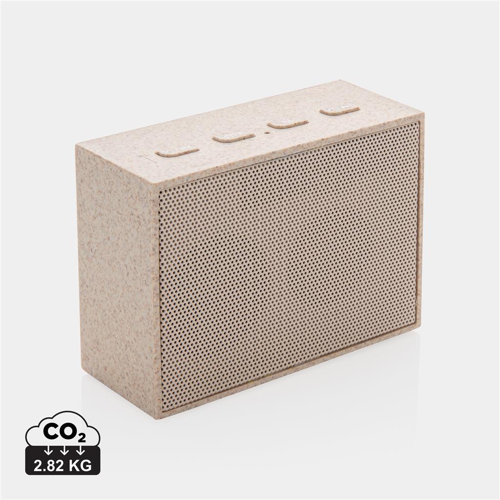 Wheat straw 3W mini speaker - illuminated